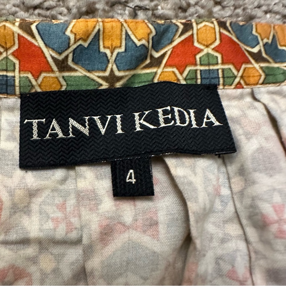 Tanvi Kedia for Anthropologie Beaded Embellished Rotational Symmetry Skirt - Picture 4 of 5